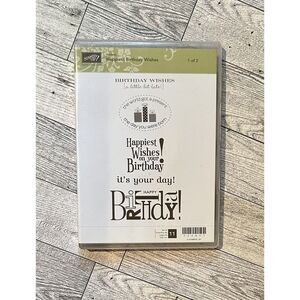 Stampin' Up! HAPPIEST BIRTHDAY WISHES #2 plus Bring on the Cake #1 scrapbooking